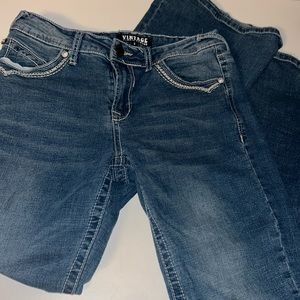 Vintage almost famous mid rise boot cut jeans size 7/8